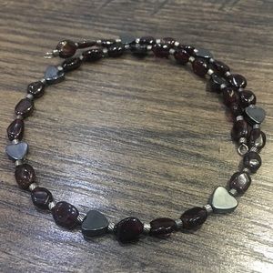GARNET AND HEMATITE CHOKER